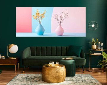 Flower arrangement in pastel colours by Poster Art Shop