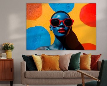 Colourful fashion with stylish sunglasses by Poster Art Shop