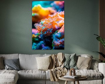 Colourful coral reef under water by Poster Art Shop