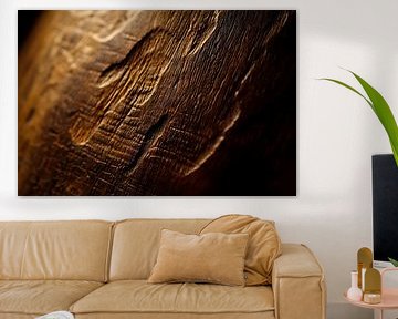 Detailed wooden surface with patterns by Poster Art Shop