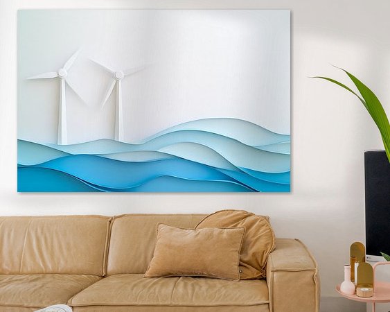 Example of the artwork in a room