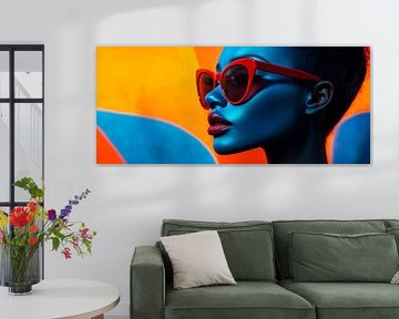 Futuristic fashion with sunglasses by Poster Art Shop