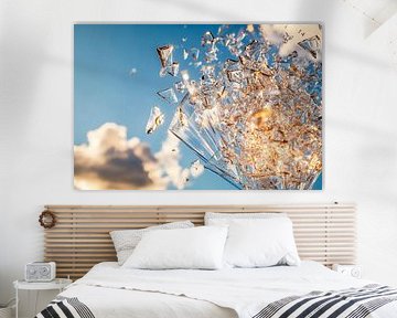 Glittering play of light through broken glass by Poster Art Shop