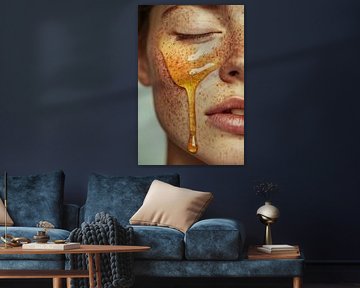 Skin care with honey and beauty by Poster Art Shop