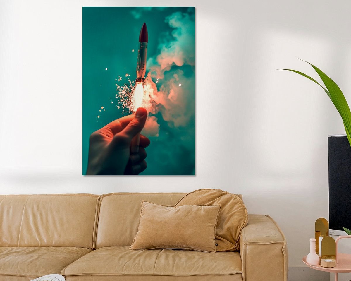 Example of the artwork in a room