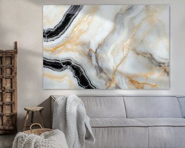 Marble surface with elegant veins by Poster Art Shop