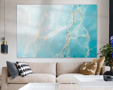 Marble texture in soft blue tones by Poster Art Shop