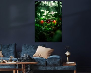 Modern drone flying in the greenhouse by Poster Art Shop