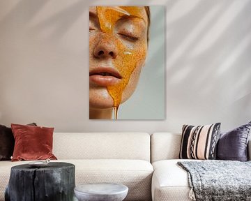 Natural facial treatment with honey by Poster Art Shop