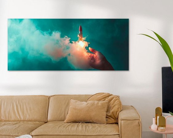 Example of the artwork in a room