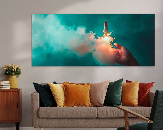 Example of the artwork in a room