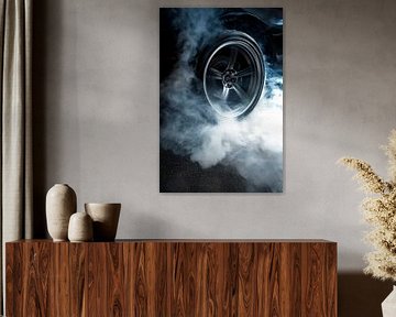 Smoking tyres and adrenaline by Poster Art Shop