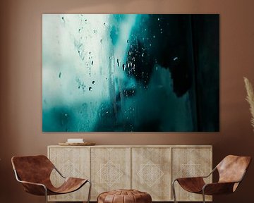Raindrops on a window by Poster Art Shop