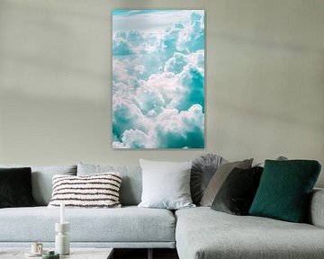Gentle clouds over a blue sky by Poster Art Shop