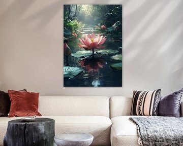 Pink Lotus by R Pevitanada