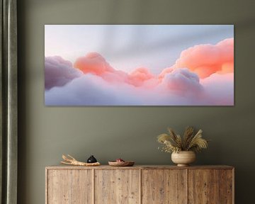 Soft pink clouds in the morning light by Poster Art Shop