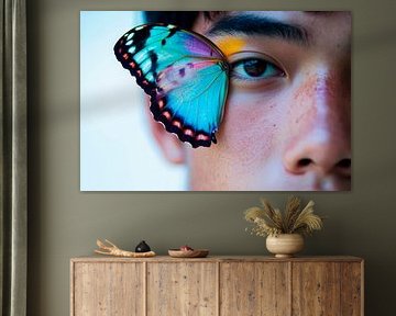 Butterfly on human eye by Poster Art Shop