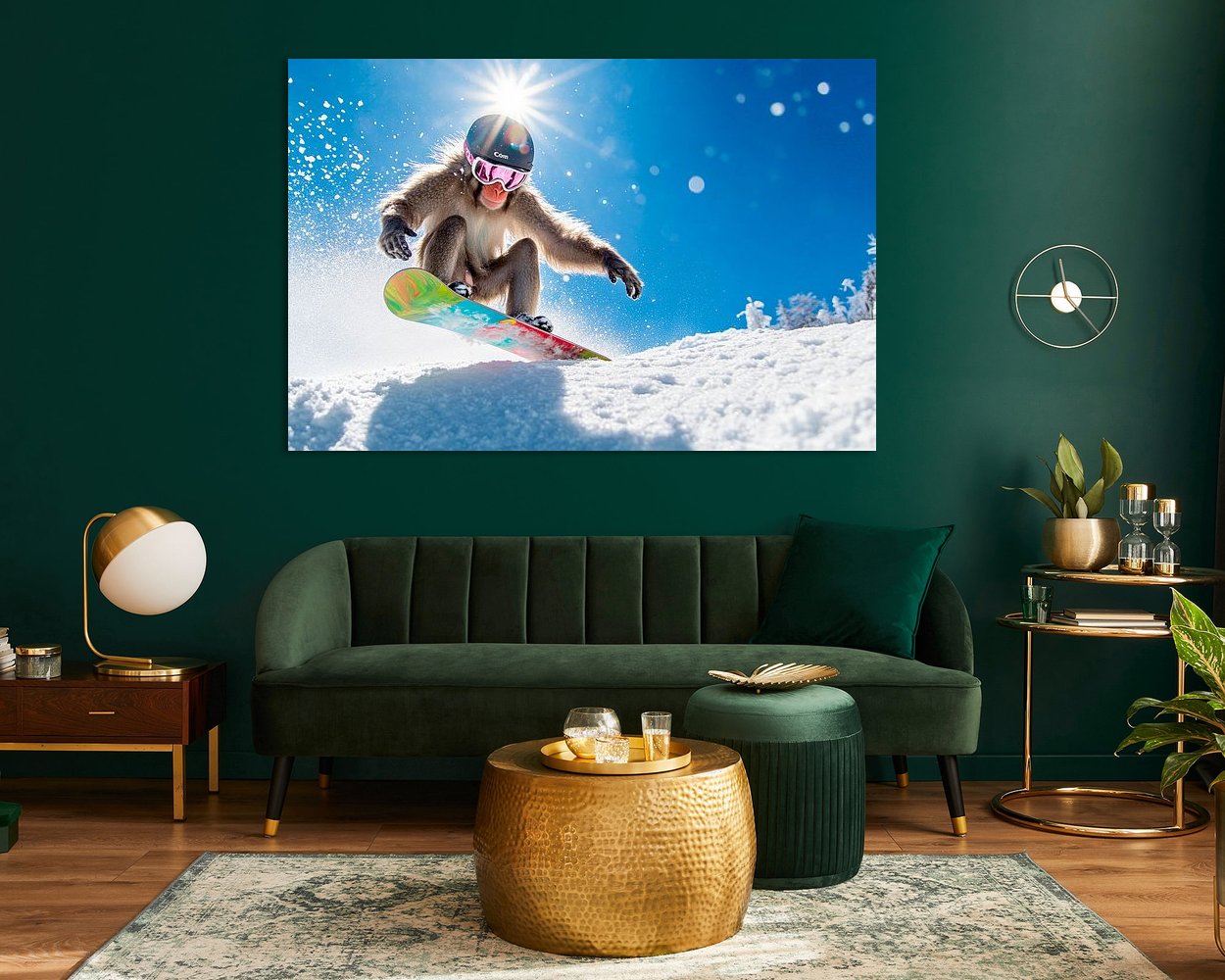 Example of the artwork in a room