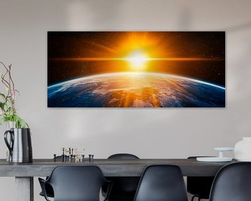 Zonsopgang over de aarde van Poster Art Shop
