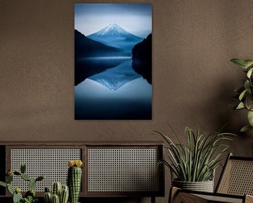 Stille wateren en besneeuwde bergen van Poster Art Shop