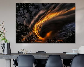Storm clouds in dramatic light by Poster Art Shop