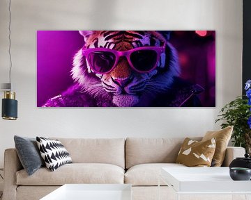 Stylish tiger with sunglasses by Poster Art Shop