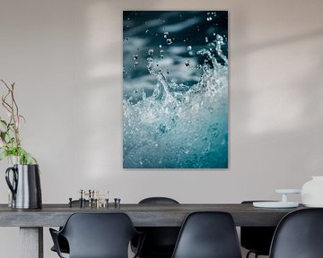 Water droplets and splashes in detail by Poster Art Shop