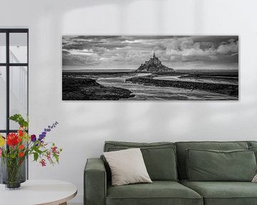 Le Mont-Saint-Michel in Black and White