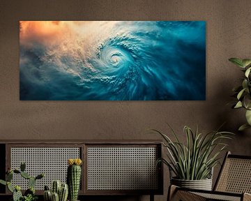 Wave motion in stormy seas by Poster Art Shop