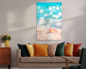 Wellenrauschen und Muschel am Strand von Poster Art Shop