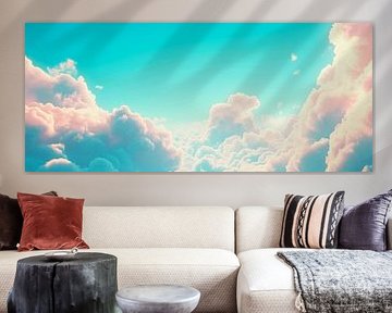 Sea of clouds in the soft morning light by Poster Art Shop