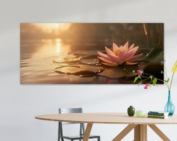 Delicate water lily in soft light by Poster Art Shop