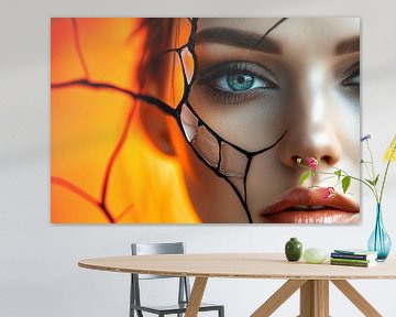 Broken beauty in the play of light by Poster Art Shop