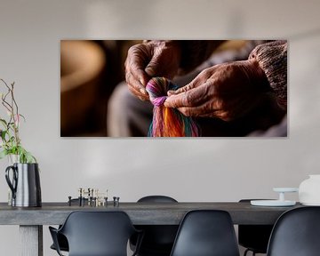 Handwerken met gekleurde garens van Poster Art Shop