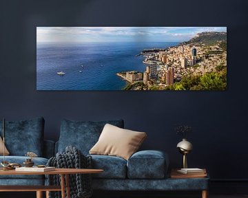 Panoramic photography Principality of Monaco on the Côte d'Azur by Werner Dieterich