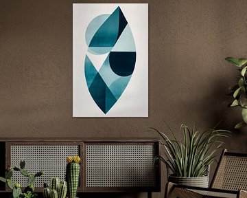 Blue dream image - forms in dance by Poster Art Shop