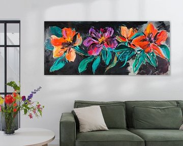 Blooming variety of colours - floral splendour by Poster Art Shop