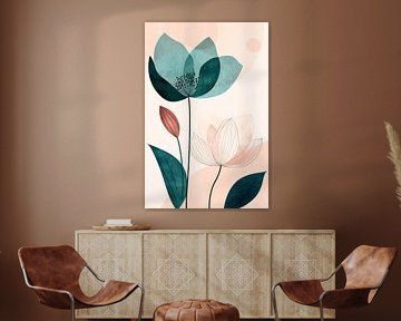 Blühende Träume – Sanfte Farben  Ethereale Blüten – Ausd von Poster Art Shop