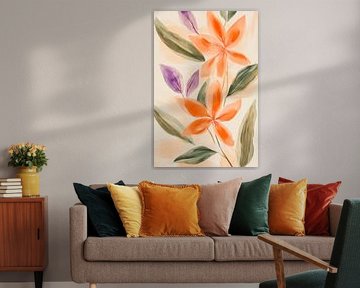 Blooming dreams - watercolour blossoms Soft colours - flowers by Poster Art Shop