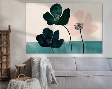 Blossoms of silence - colour harmony by Poster Art Shop