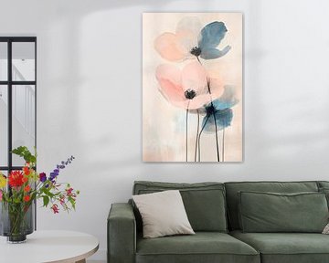 Dreaming flowers - watercolour elegance by Poster Art Shop