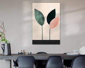 Leaves of harmony - Pastel dreams by Poster Art Shop