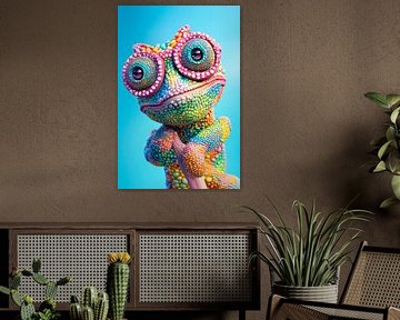Colourful moments - Chameleon Charm by Poster Art Shop