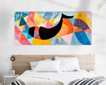Colourful melodies - abstract harmony by Poster Art Shop
