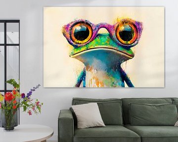 Kleurrijke look - de slimme kikkerbril van Poster Art Shop