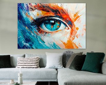 Regard glacé - mer de couleurs de l'âme sur Poster Art Shop
