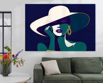 Elegance of Silence - Fashion Design Shadow and Light - Myste by Poster Art Shop