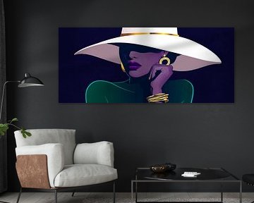 Elegance in the shade - Stylish muse Hidden beauty by Poster Art Shop