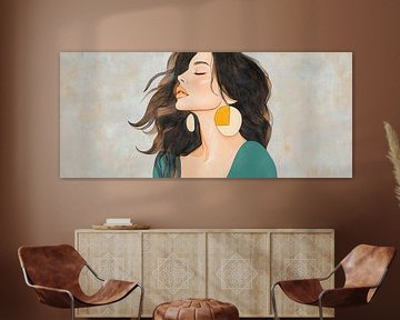 Elegance of the moment Calm current of life Sensual by Poster Art Shop