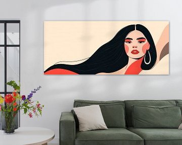Elegance in colours - Feminine beauty Artful flow by Poster Art Shop